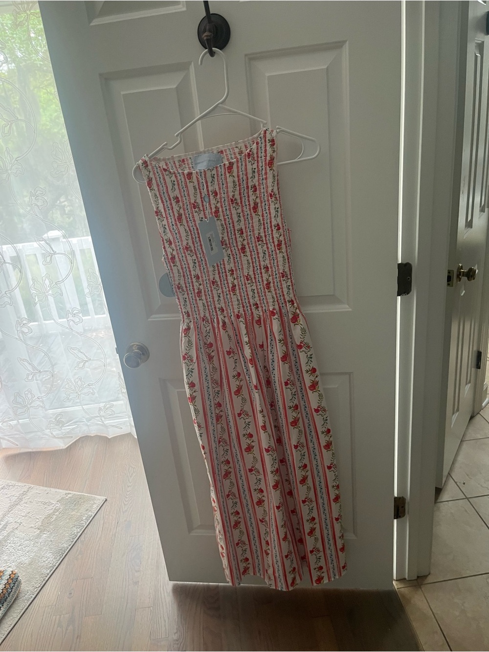 BNWT Hill House Cosima Nap Dress in Pomegranate Stripe Size XS - Picture 4 of 5